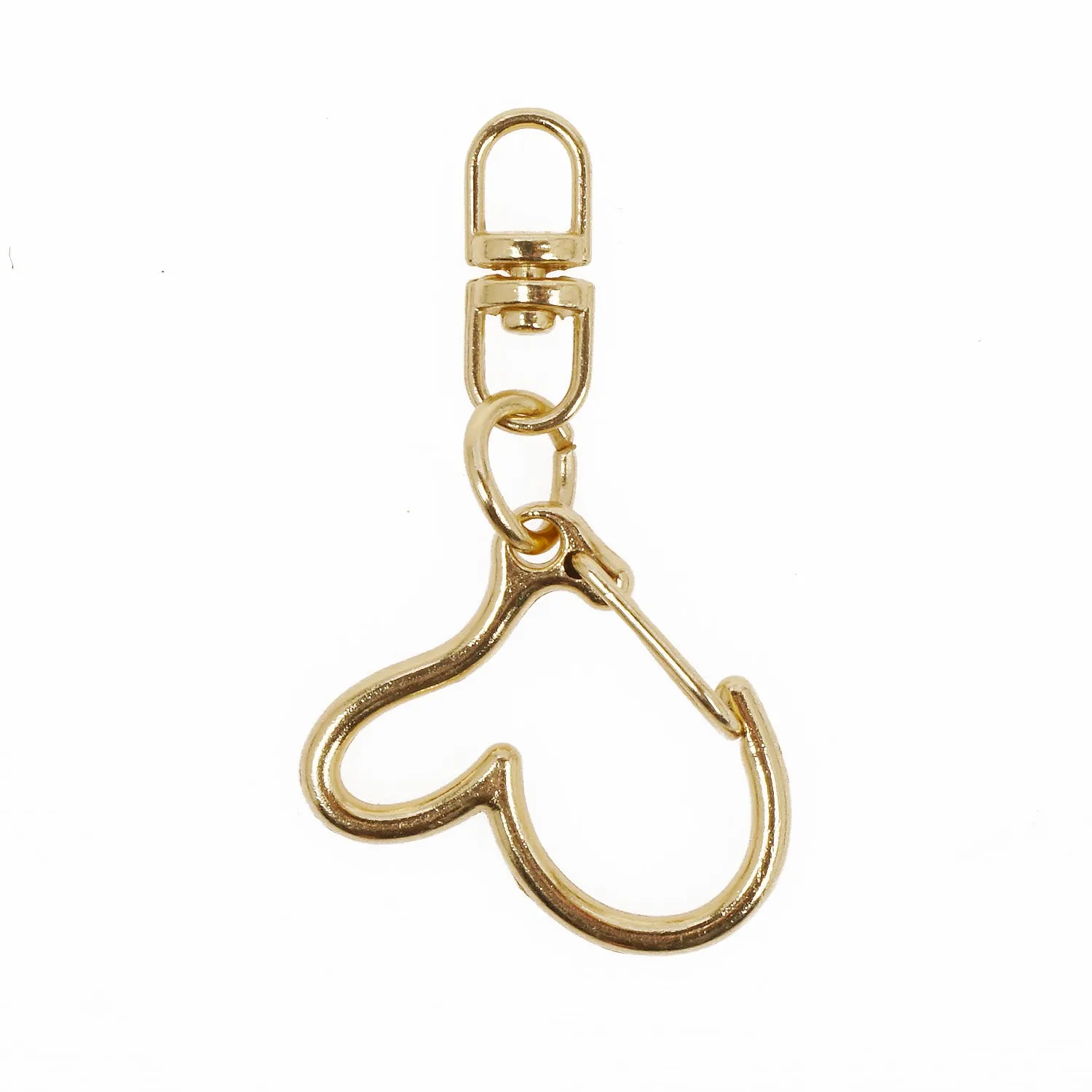 10PCS Key Rings Irregular Heart Shape key Chains with Swivel Connector, Snap hook 103660