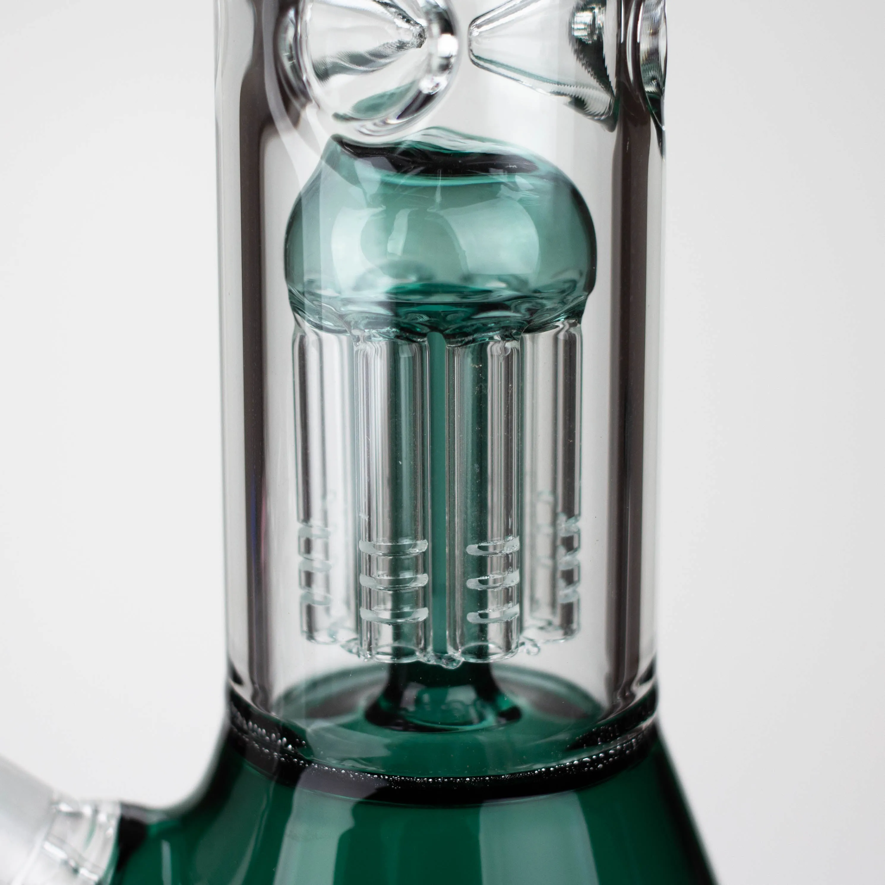 12" Glass beaker color Bong with perc