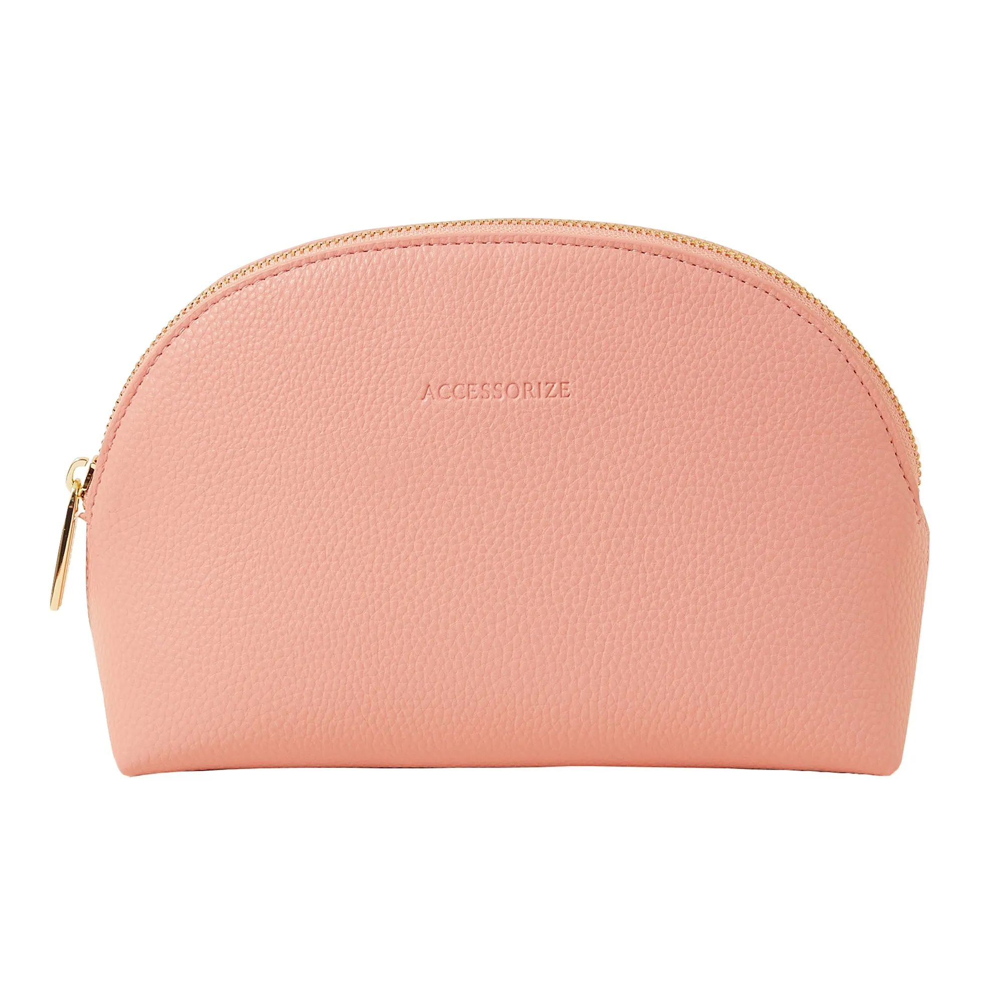 Accessorize London Women's  Pink Crescent Make Up Bag