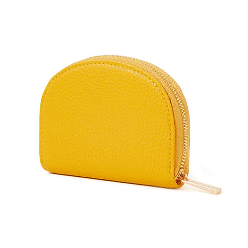 Accessorize London Yellow Cresecent Zip Coin Purse