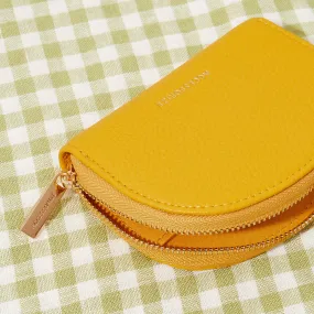 Accessorize London Yellow Cresecent Zip Coin Purse