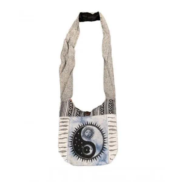 Bag - Cotton Yin Yang Sun And Moon Bag