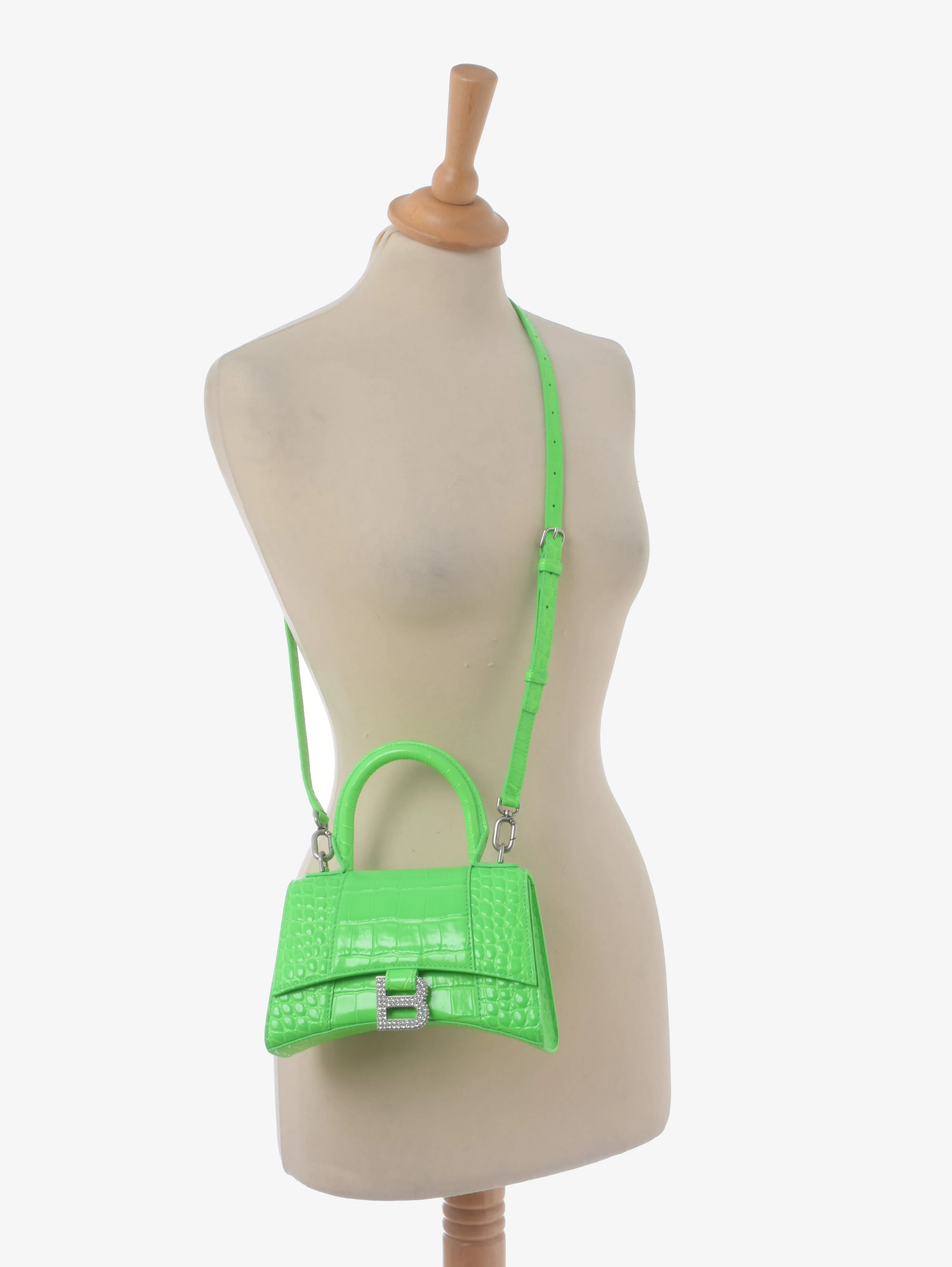 Balenciaga Acid Green Coco Hourglass