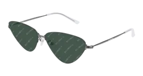 Balenciaga Sunglass Unisex Ruthenium Green BB0015S-008