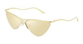 Balenciaga Sunglass Woman Gold BB0093S-004