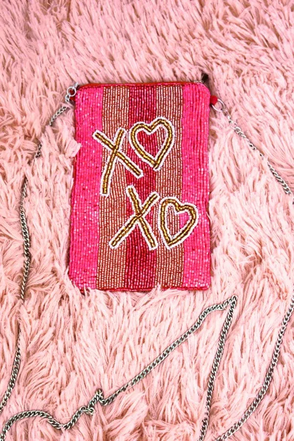 beaded CROSSBODY phone purse