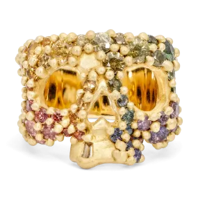 Blossom Crush Kali Skull Ring - Made to Order