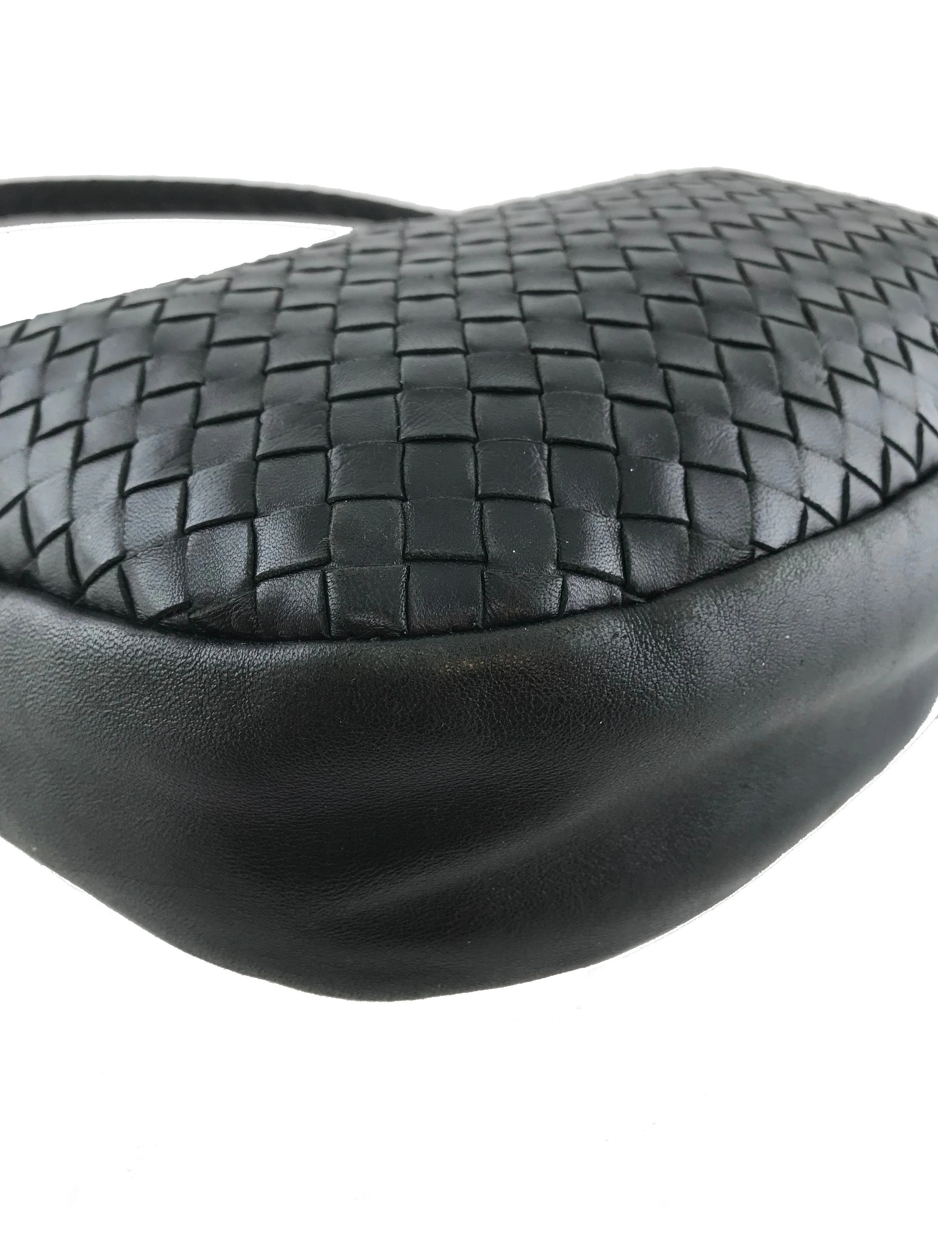 Bottega Veneta Vintage Intrecciato Leather Hobo Bag