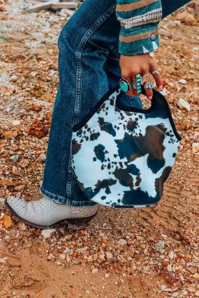 Brown Cowhide Lunch Tote