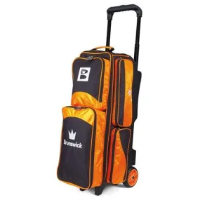 Brunswick Edge Triple Roller Orange Bowling Bag