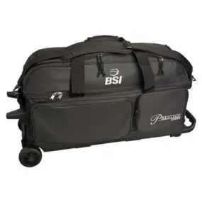 BSI Prestige 3 Ball Triple Roller Bowling Bag Black