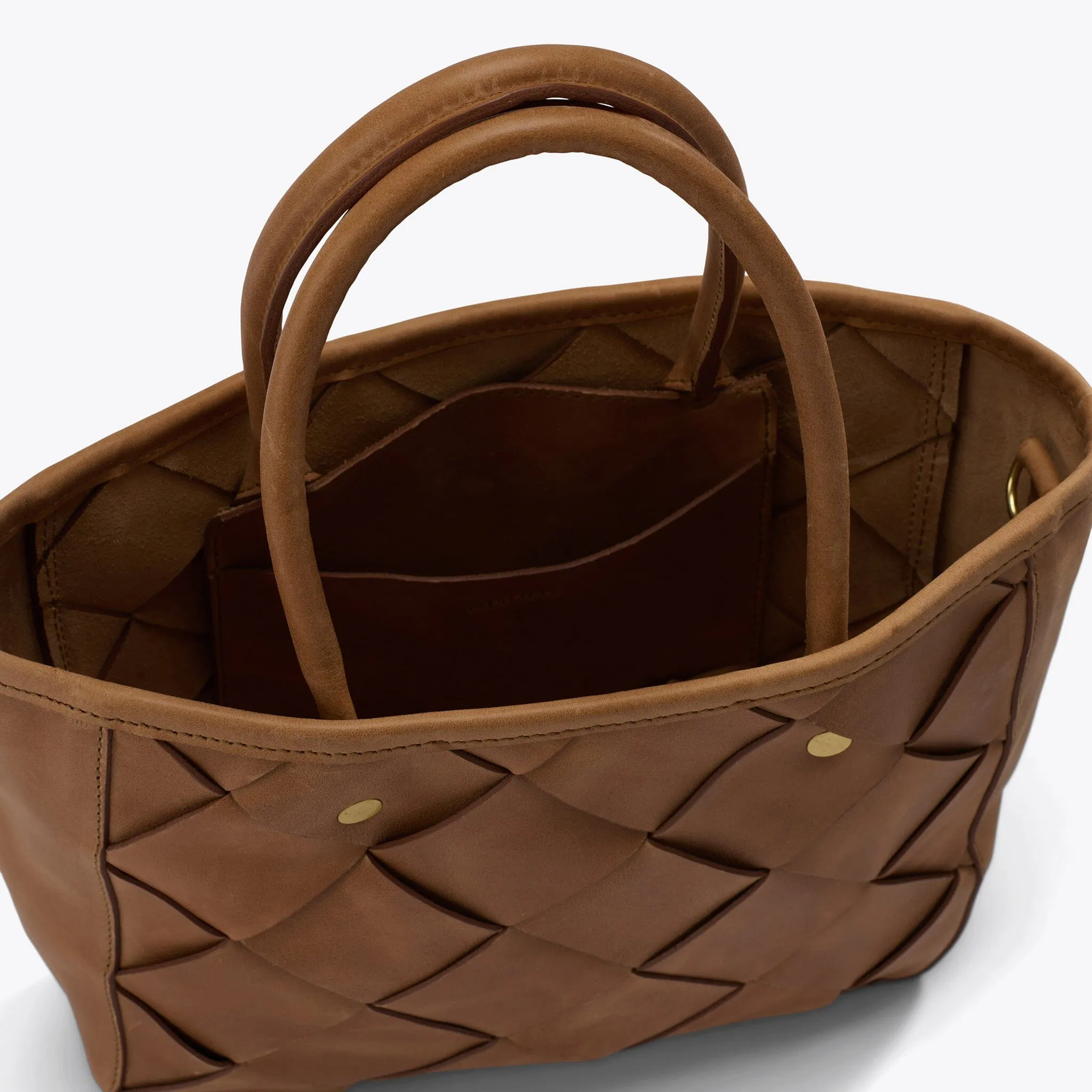 Carry-All Handwoven Satchel Almond