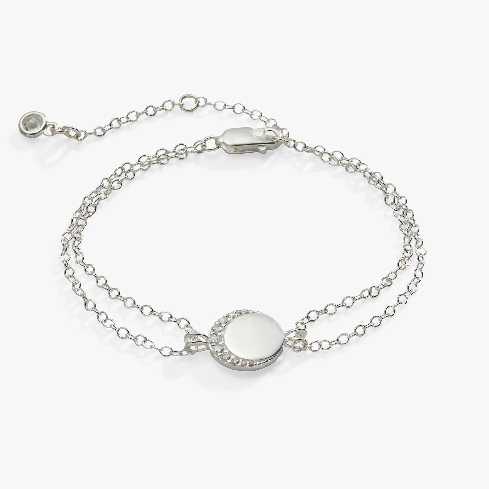 Crescent Moon Chain Bracelet