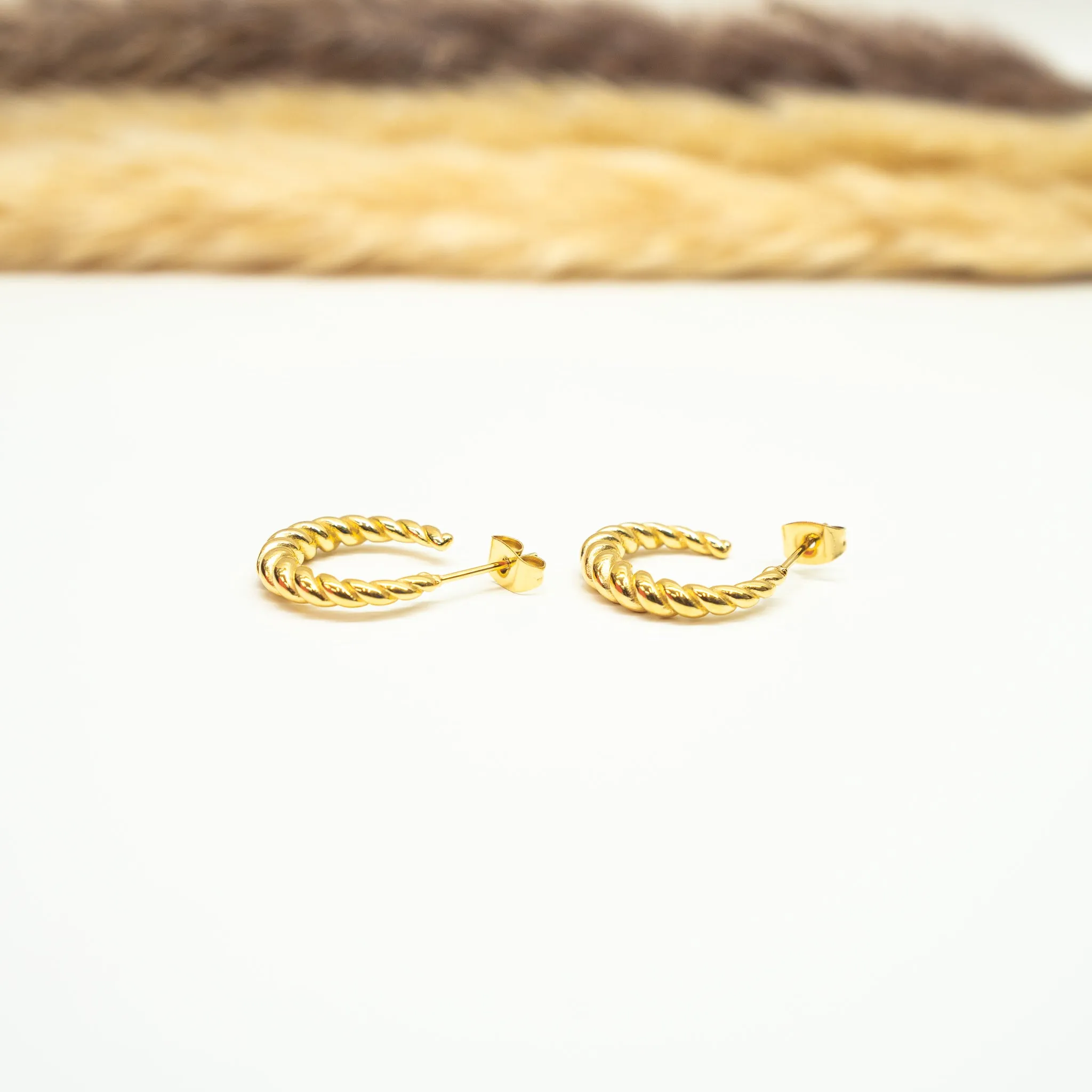 Crescent Twist Earrings