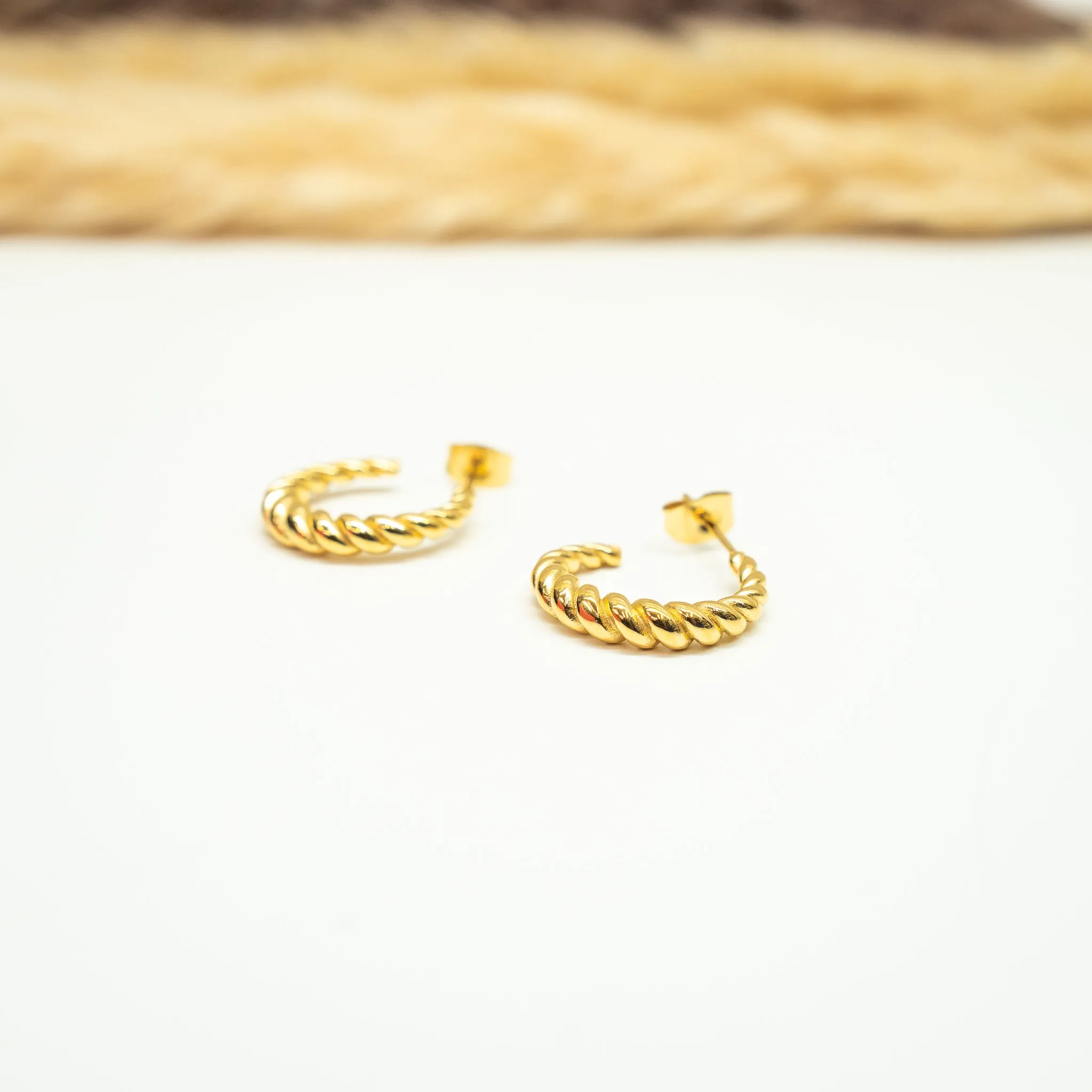 Crescent Twist Earrings