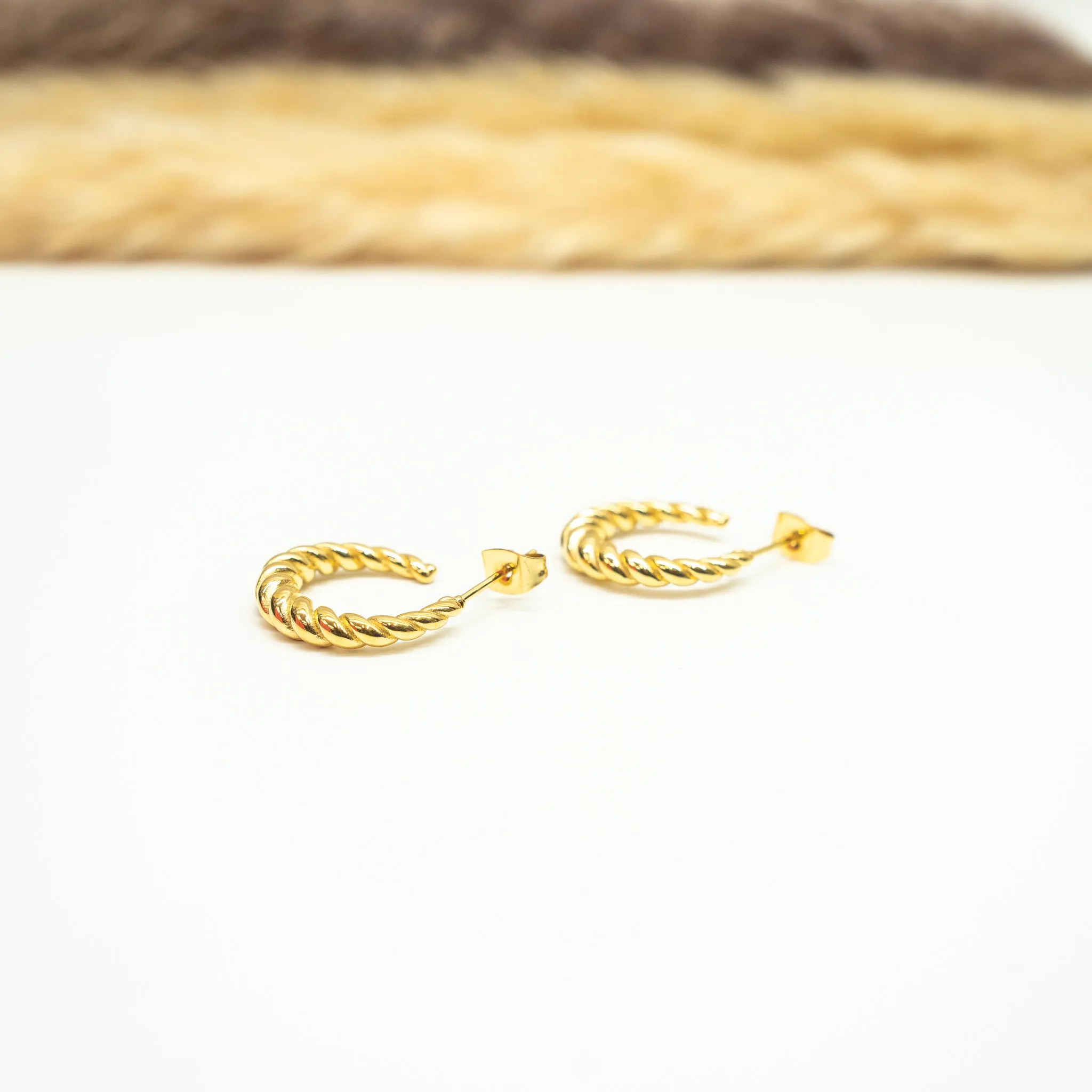 Crescent Twist Earrings