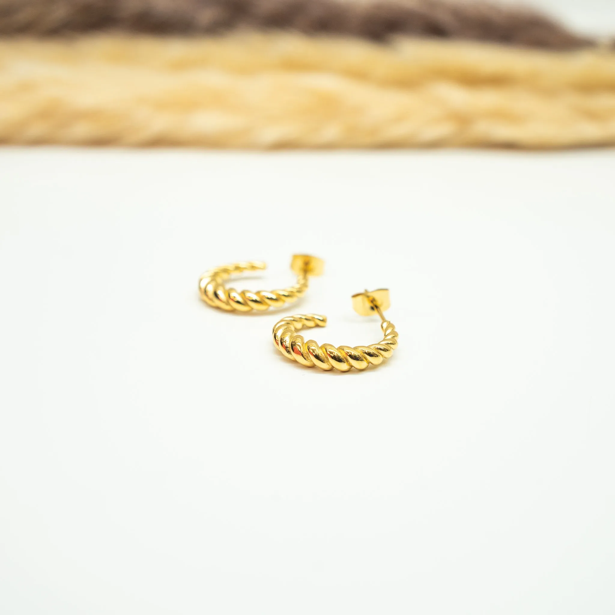 Crescent Twist Earrings