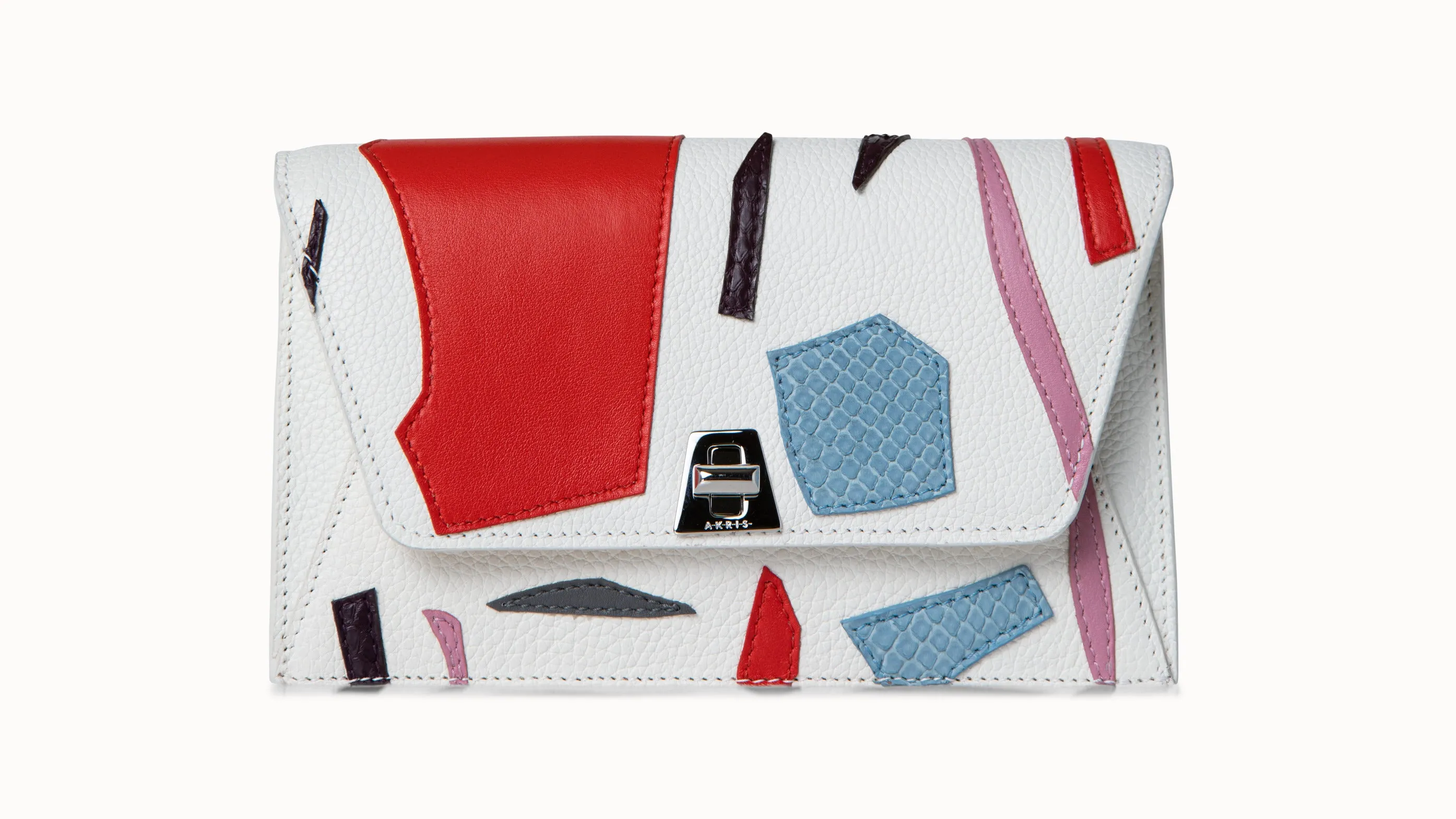 Crossbodytasche mit bunten geometrischen Cut-outs