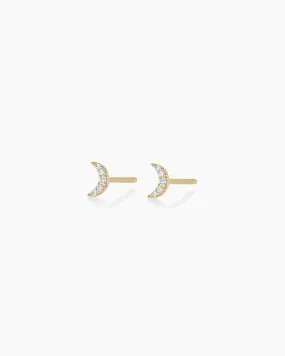 Diamond Crescent Studs