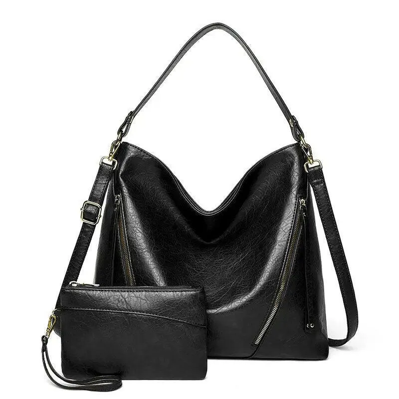 Elegant PU Leather Crossbody Shoulder Bag for Women