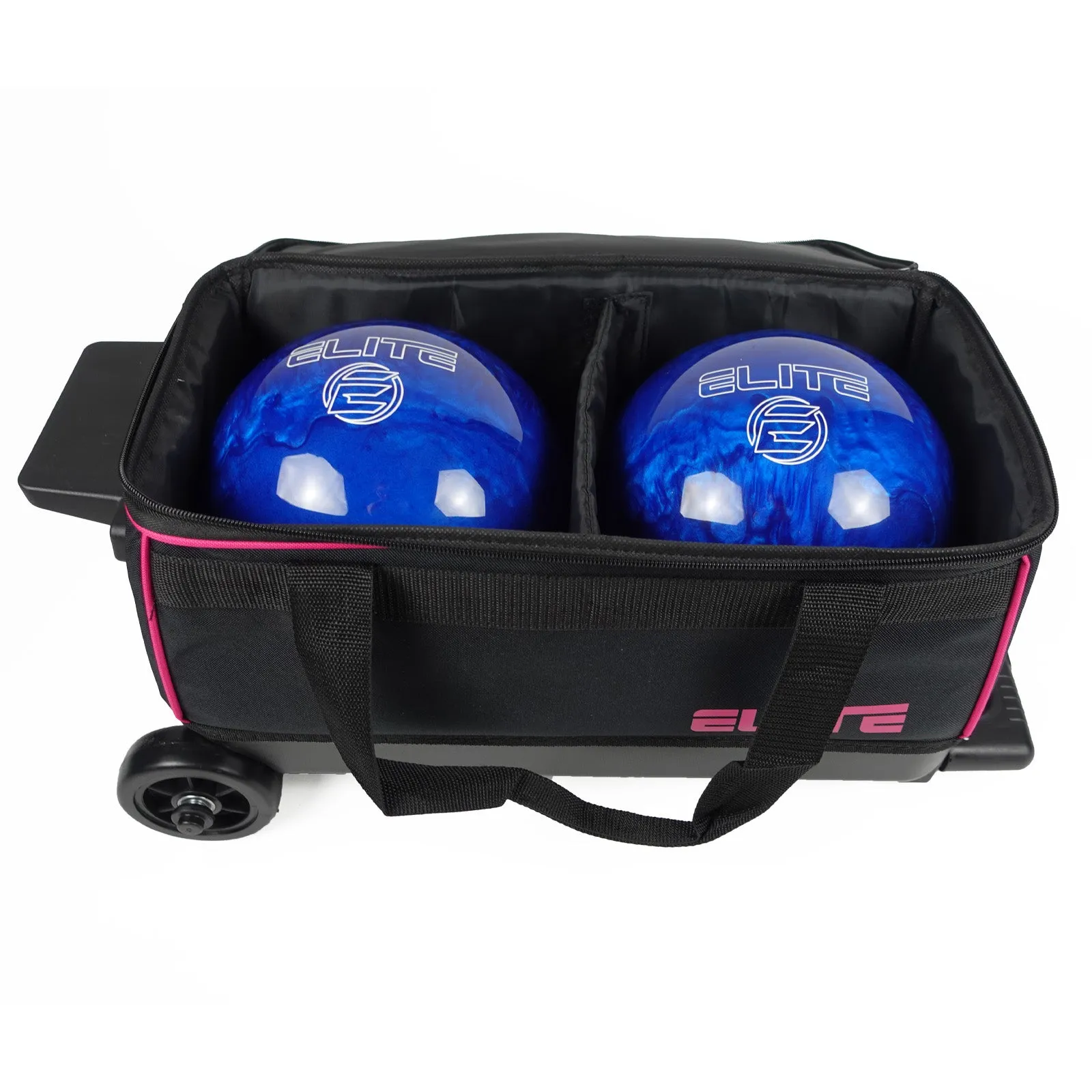 Elite Basic Double Roller Pink Bowling Bag