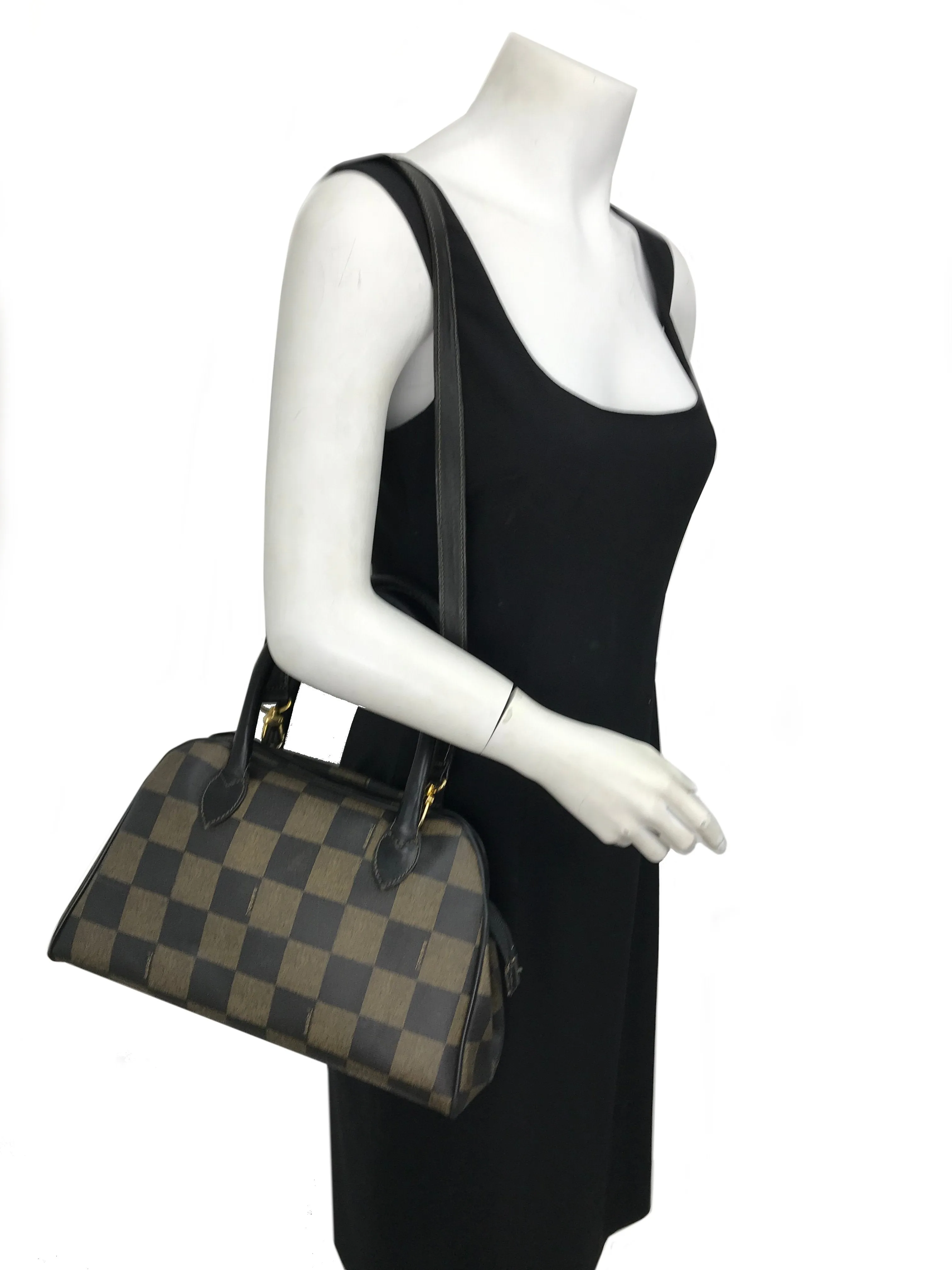 Fendi Checkered Coated Canvas Satchel with Strap