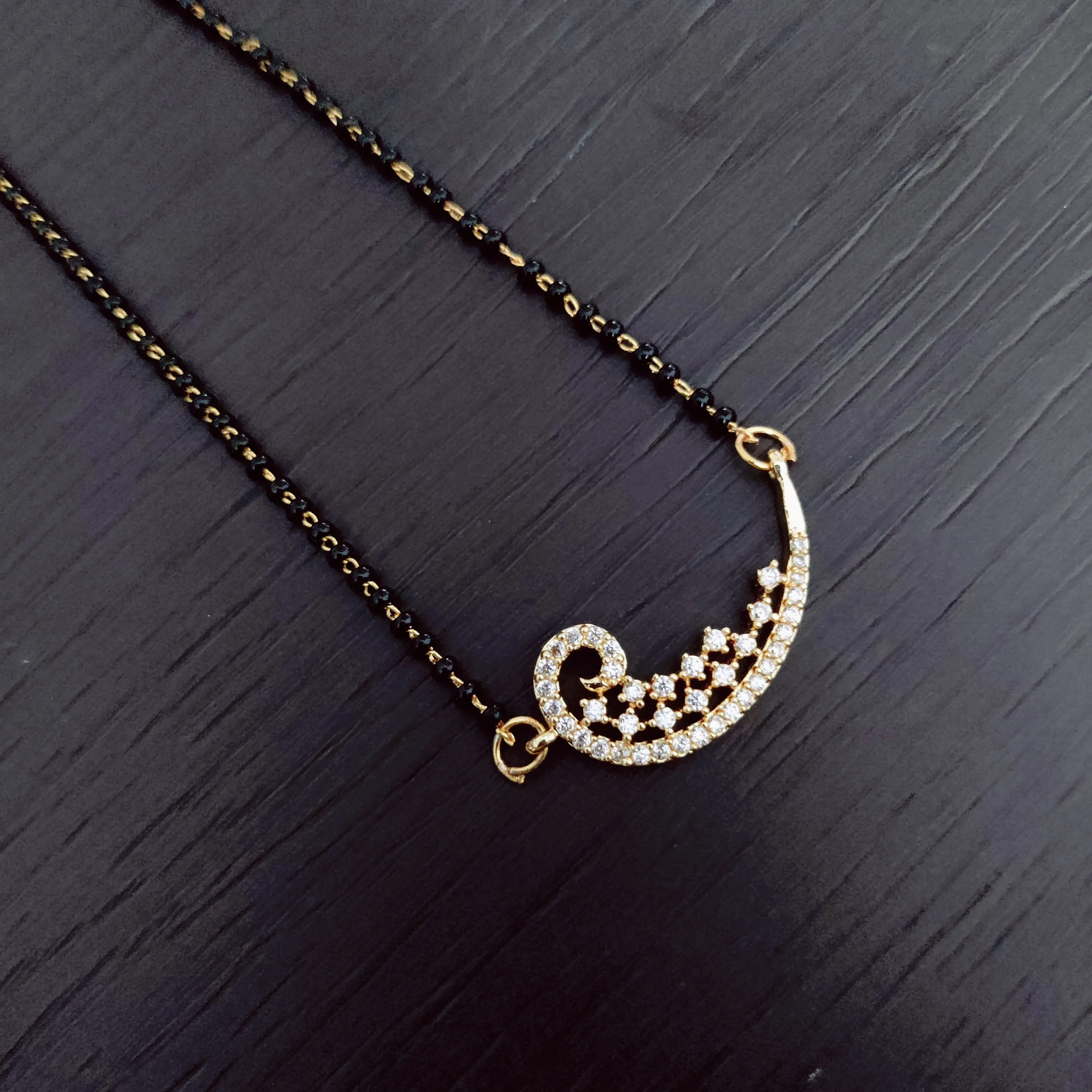 Gilded Crescent Mangalsutra