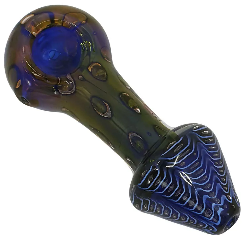 Glass smoking spoon pipe