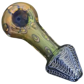 Glass smoking spoon pipe