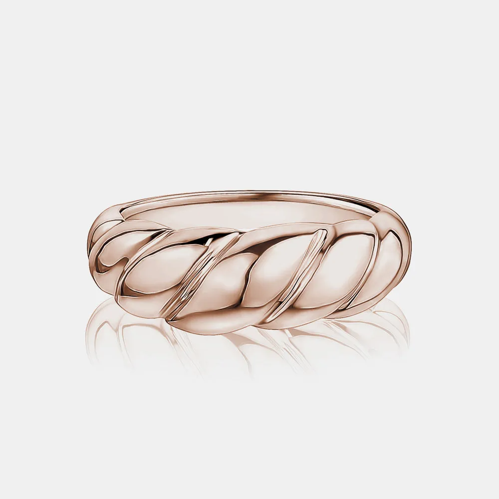 Gold Crescent Ring