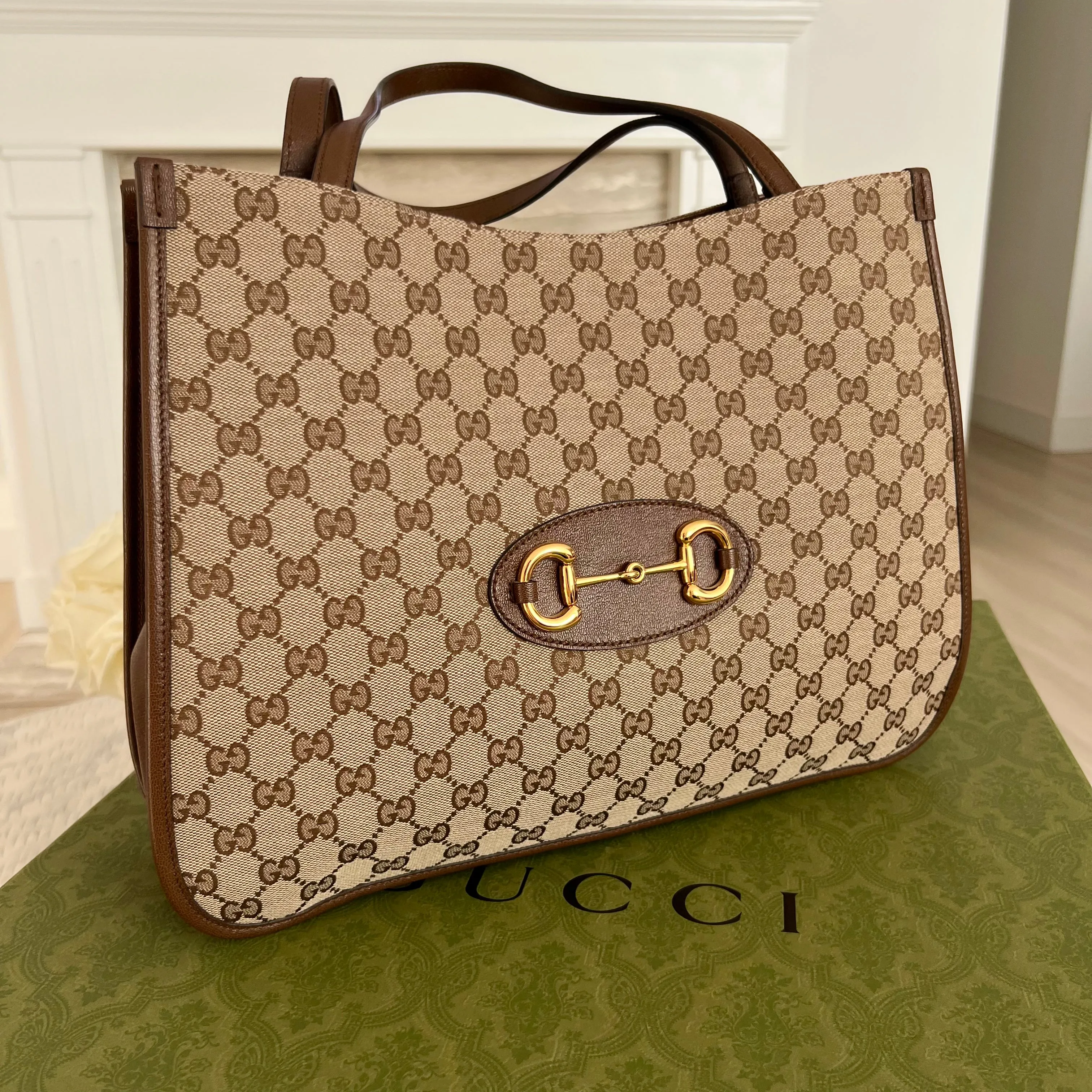 GUCCI Horsebit 1955 Tote Bag