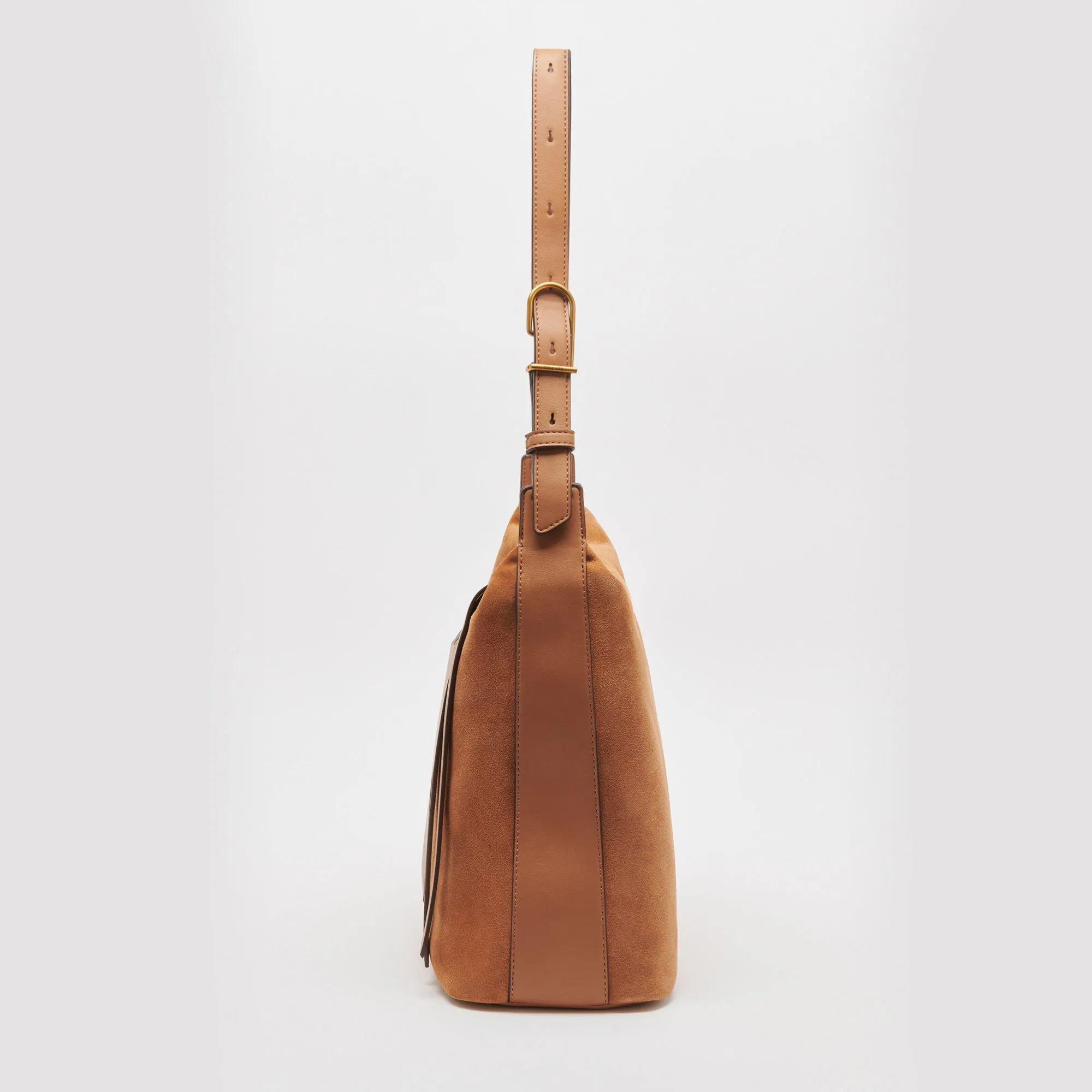 HANA SHOULDER BAG RUSTY OAK SUEDE