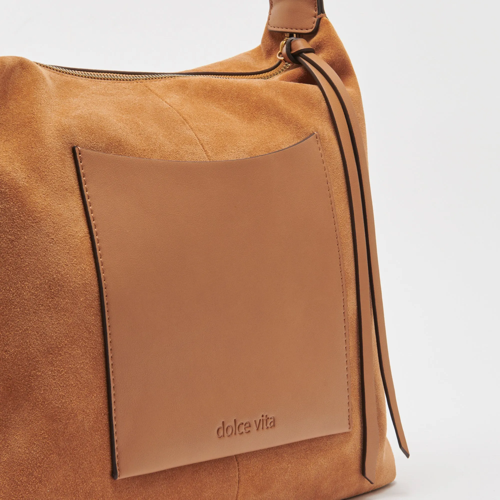 HANA SHOULDER BAG RUSTY OAK SUEDE