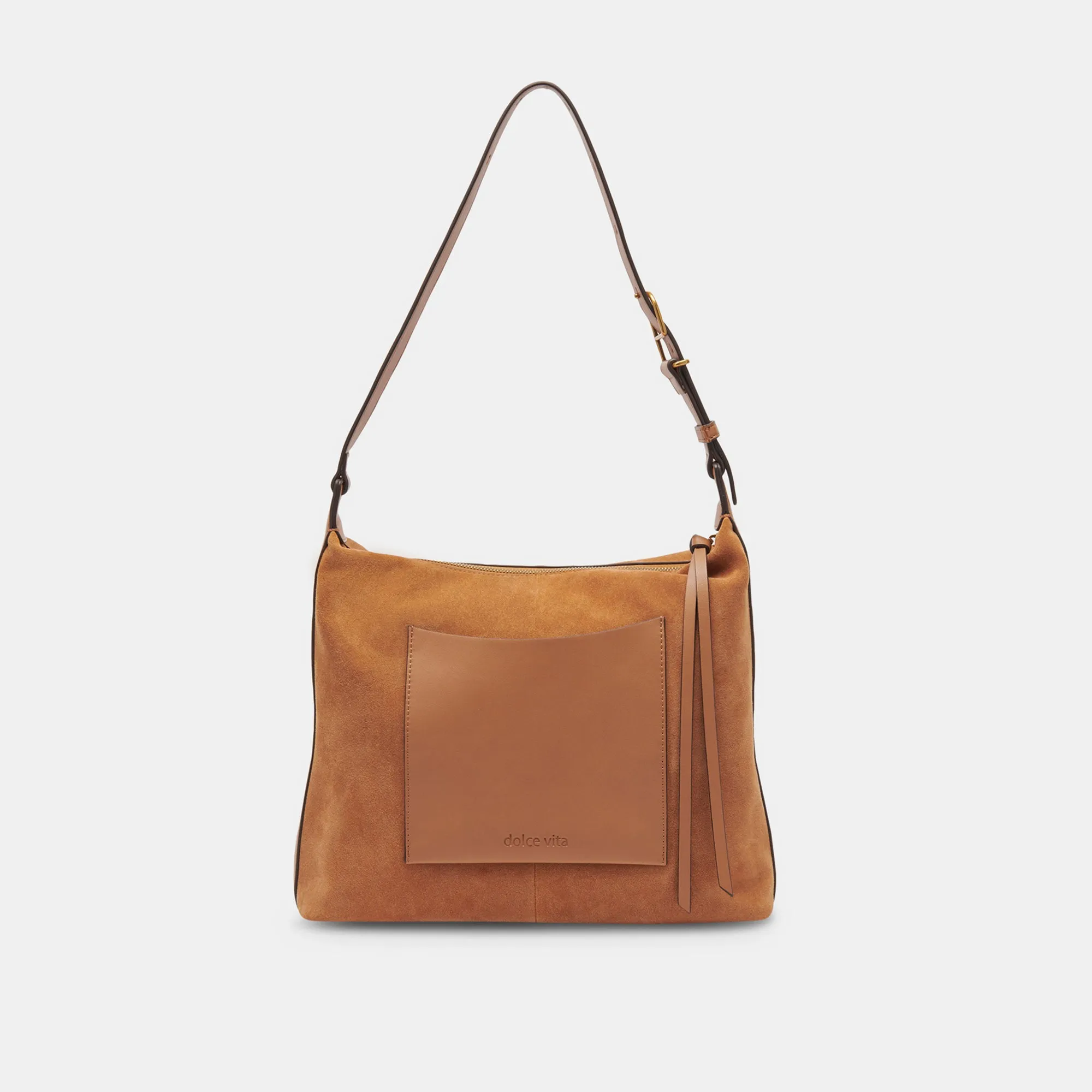 HANA SHOULDER BAG RUSTY OAK SUEDE