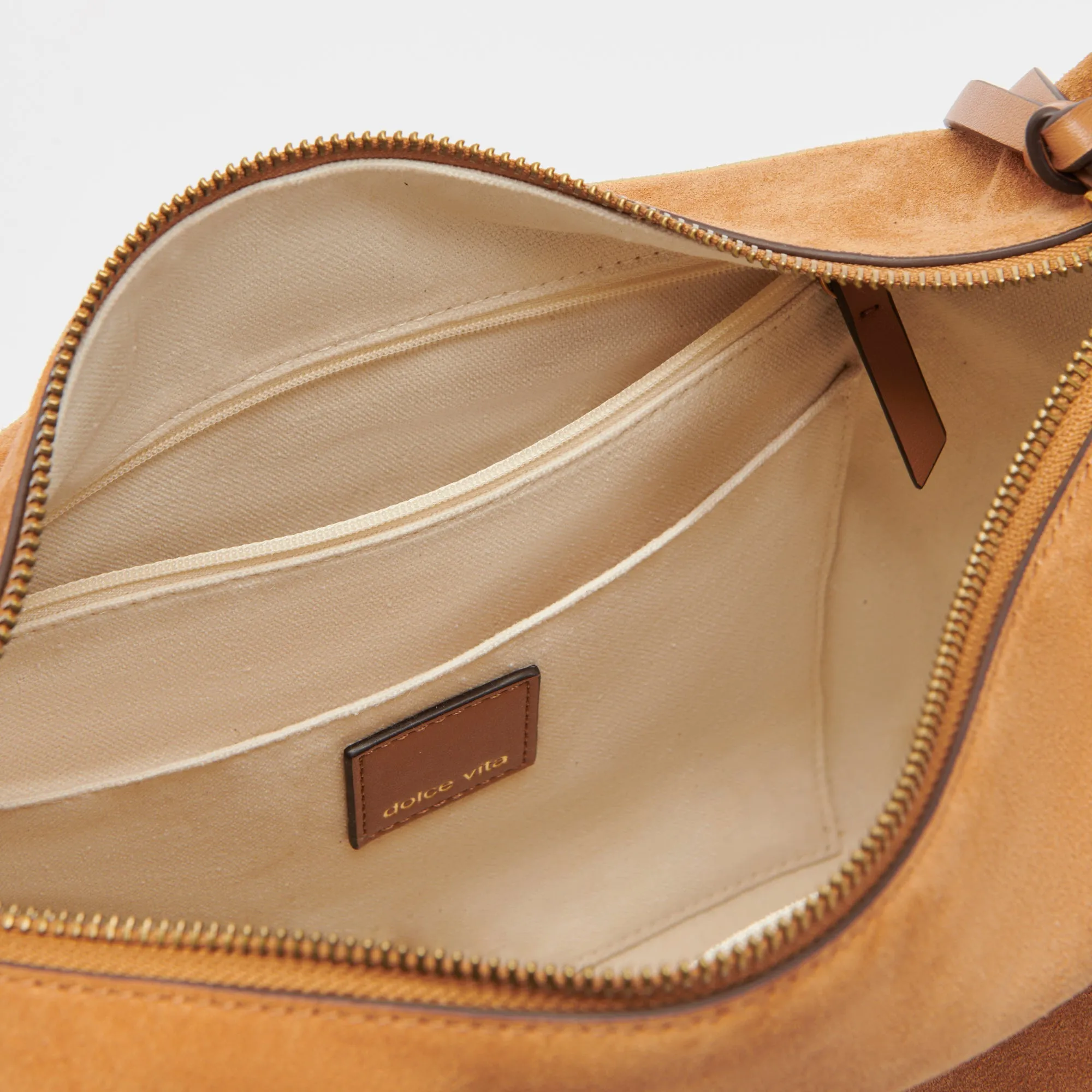 HANA SHOULDER BAG RUSTY OAK SUEDE