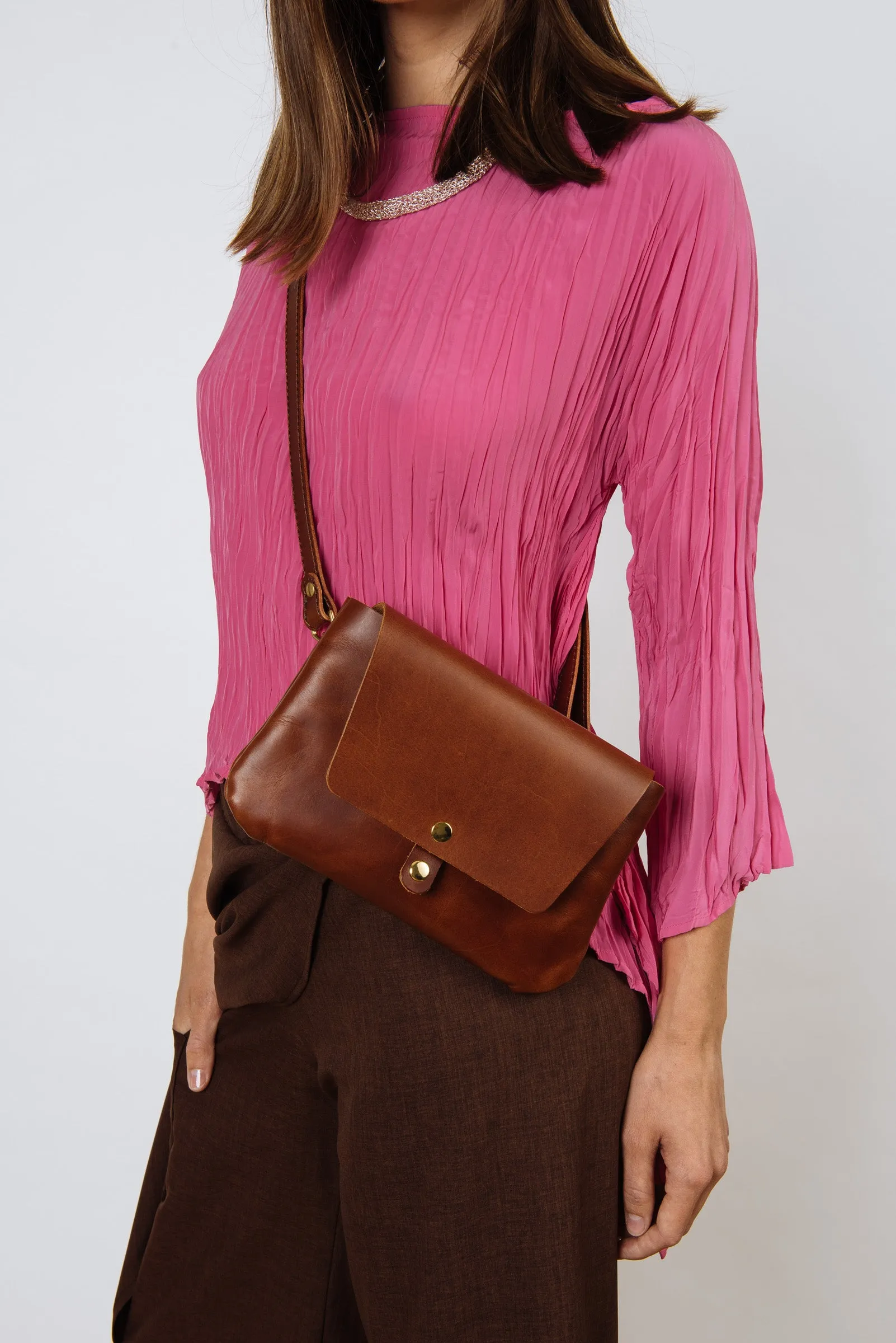 Hip Satchel & Crossbody | Brown