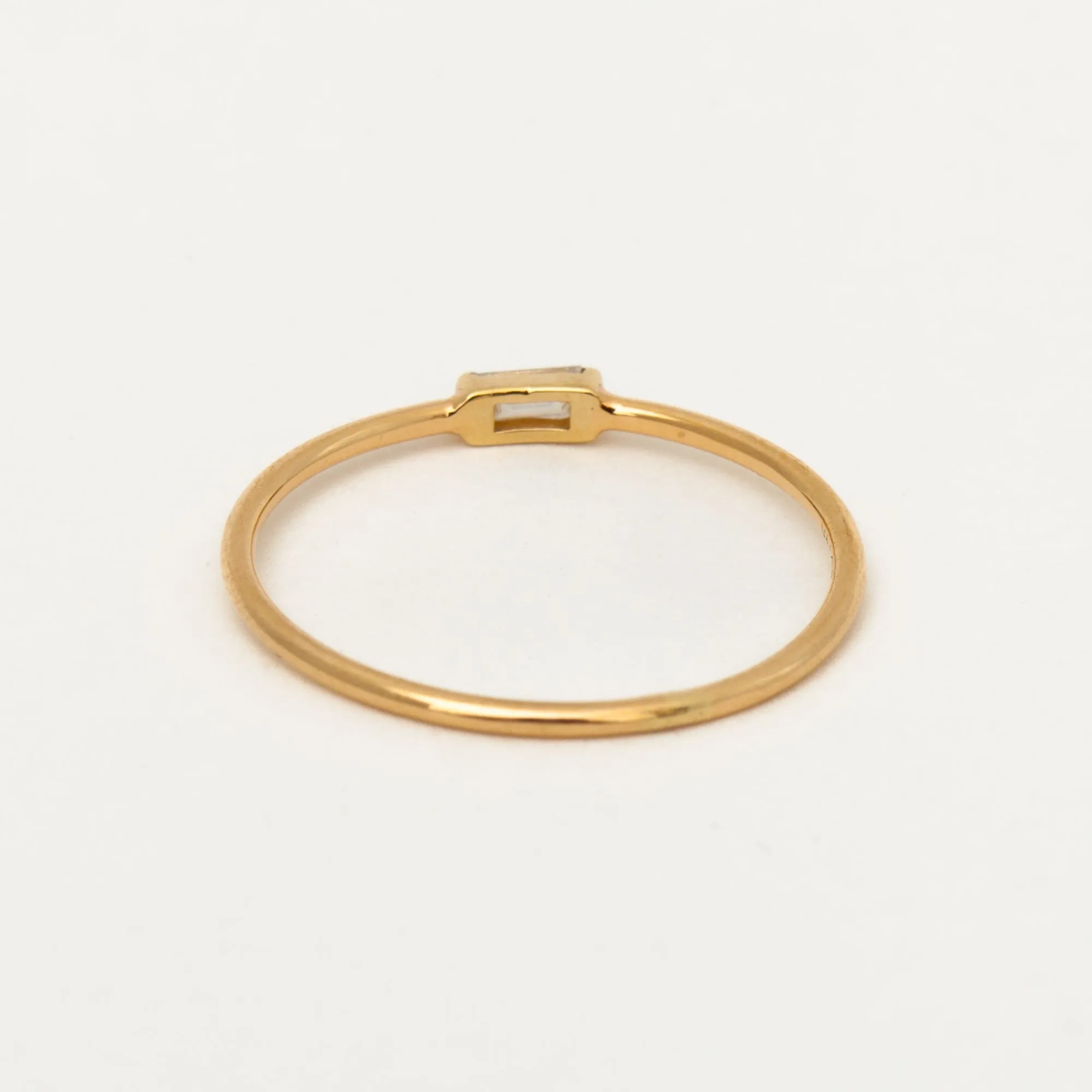 Horizontal Baguette Diamond Ring