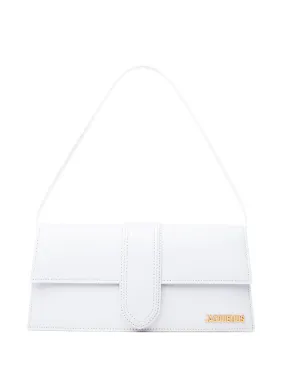 Jacquemus Leather Le Bambino Long Shoulder Bag 'White'