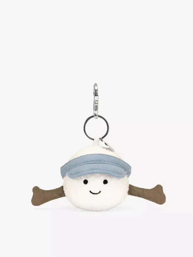 Jellycat Amuseable Sports Golf Ball woven bag charm