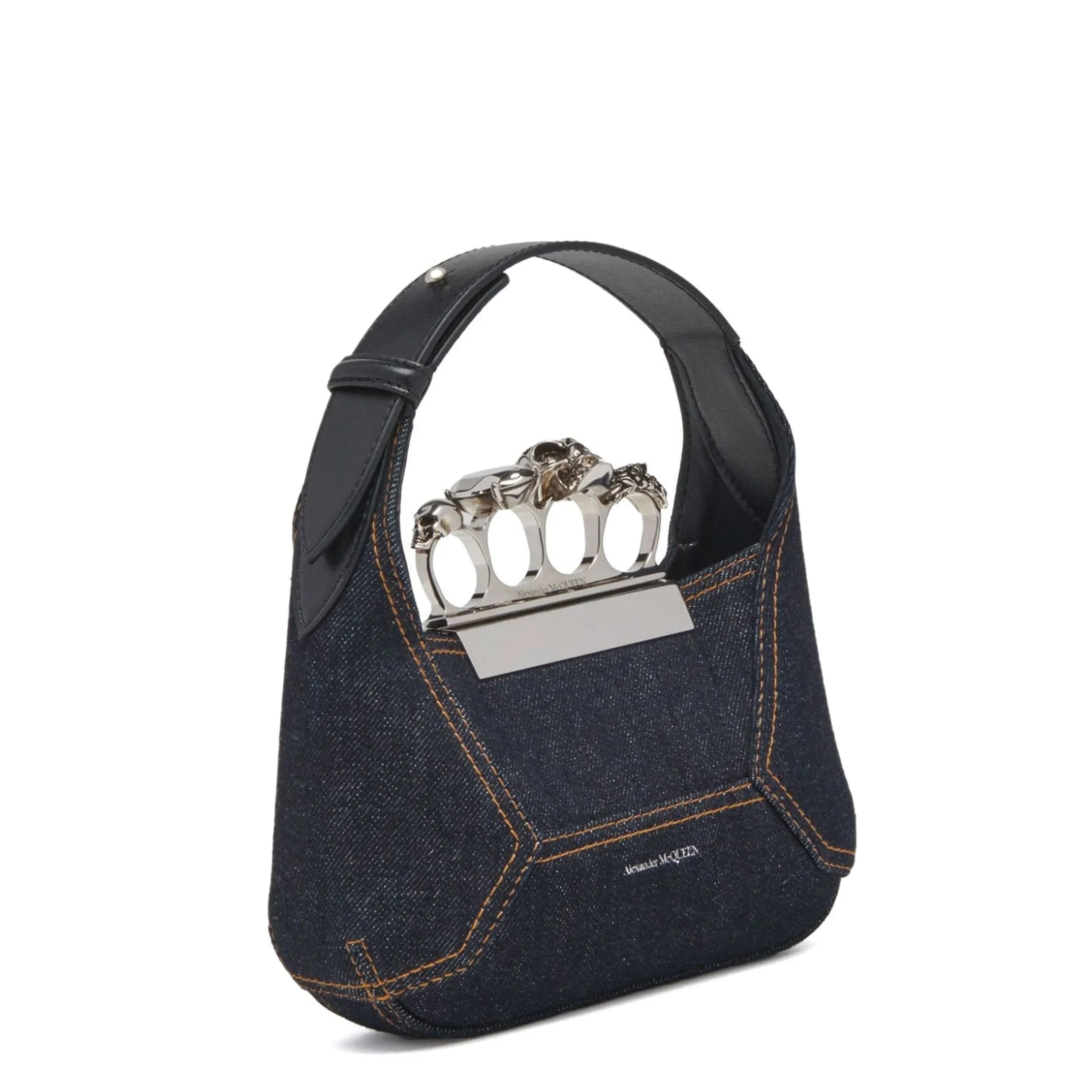 Jewelled Hobo Mini, Denim