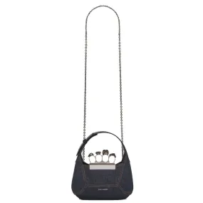 Jewelled Hobo Mini, Denim