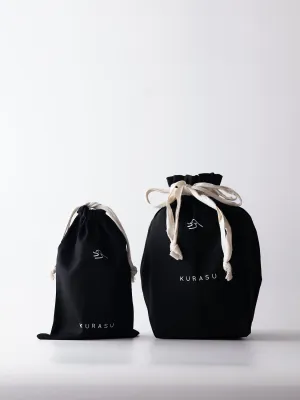 Kurasu Original Design "Kinchaku" Drawstring Pouch