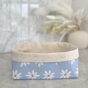 Large  Blue Daisy - Fabric Box