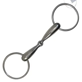 Loose Ring Hollow Mouth Snaffle Bit in Stainless Steel - 5