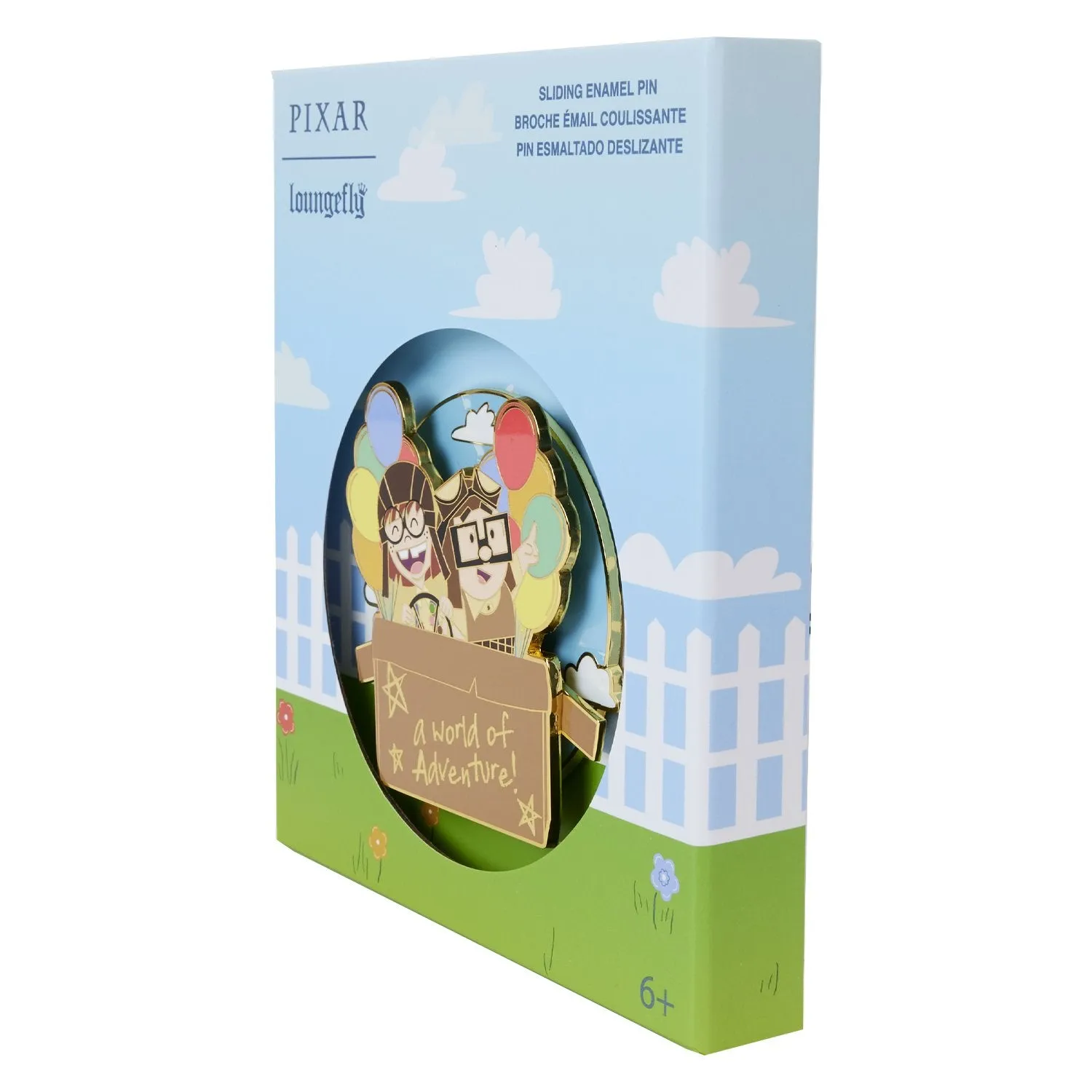 Loungefly Pixar Up 15th Anniversary Spirit of Adventure Moving 3 Collector Box Pin - Preorder