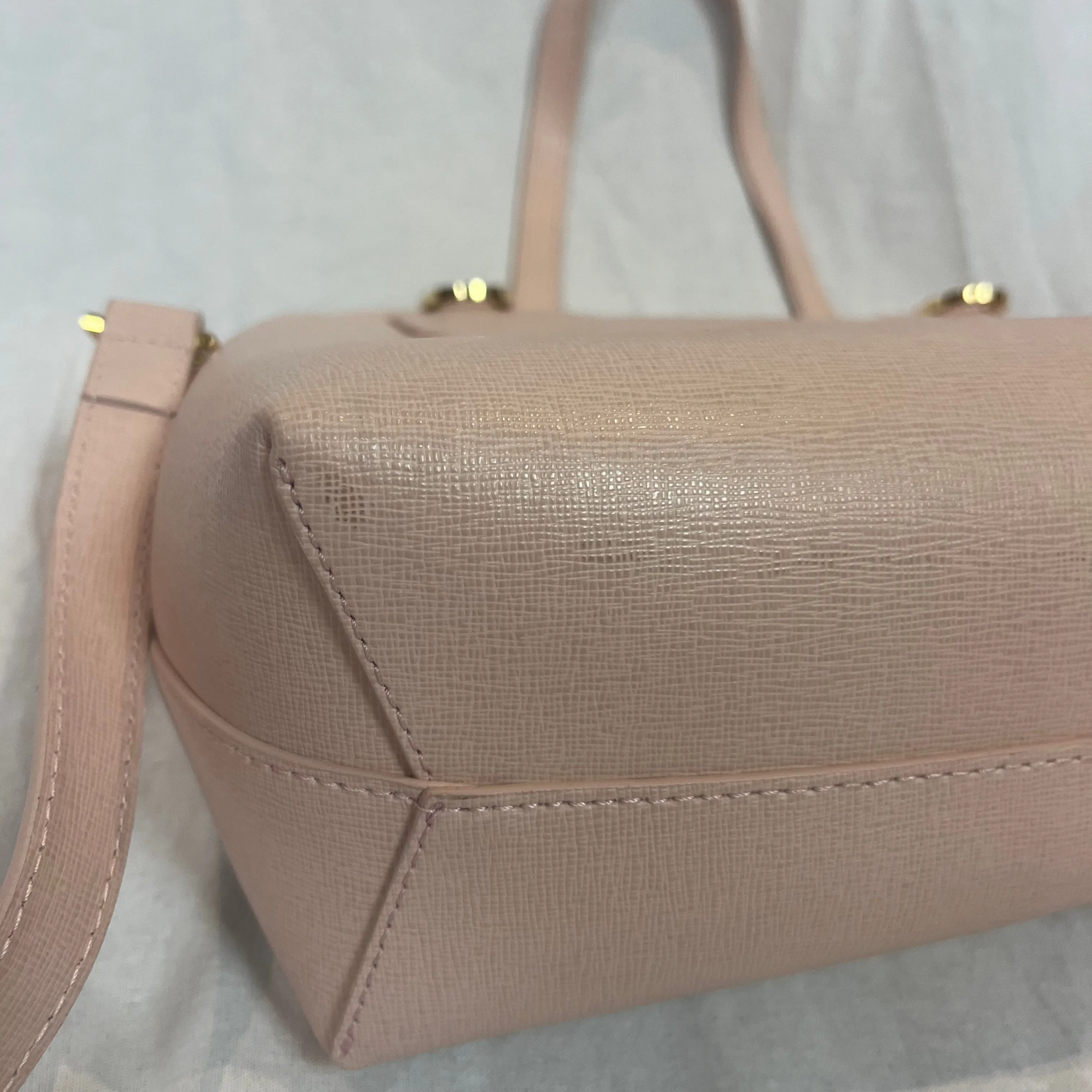 Mansur Gavriel Brand New 695 Powder Pink Saffiano Leather Lady Bag