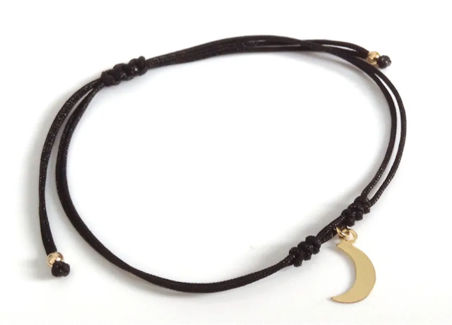 Moon and Star Jewelry Set of 2 Friendship Long Distance Gift Bracelets