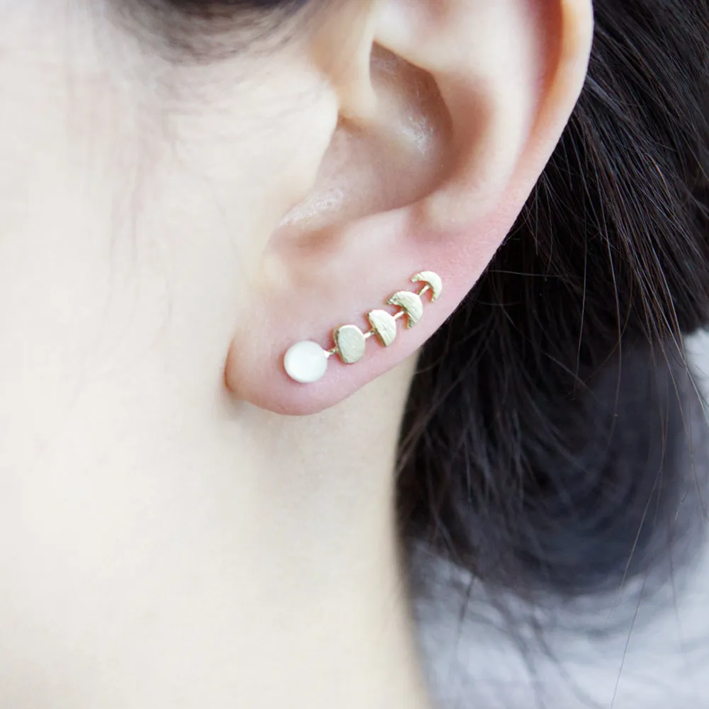 Moon Phases Ear Climber