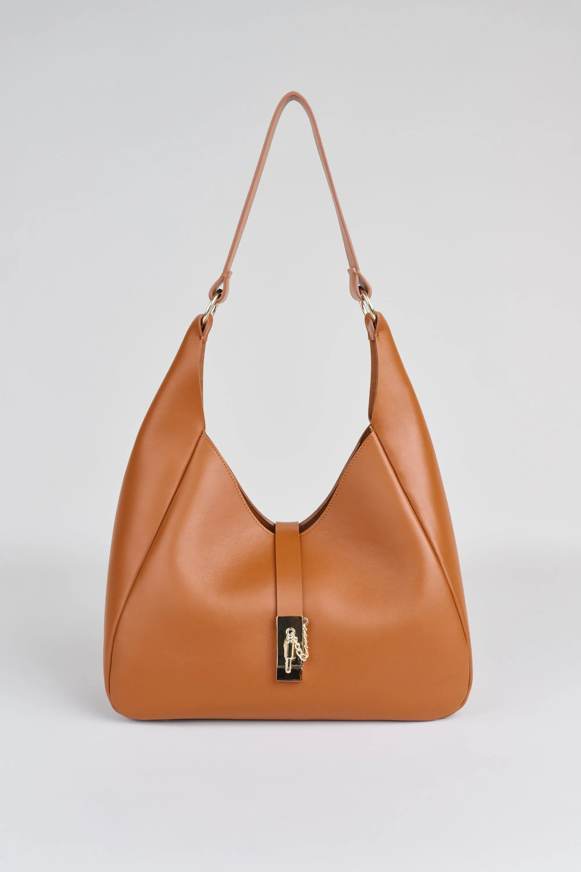 Nappa Leather Hobo Bag