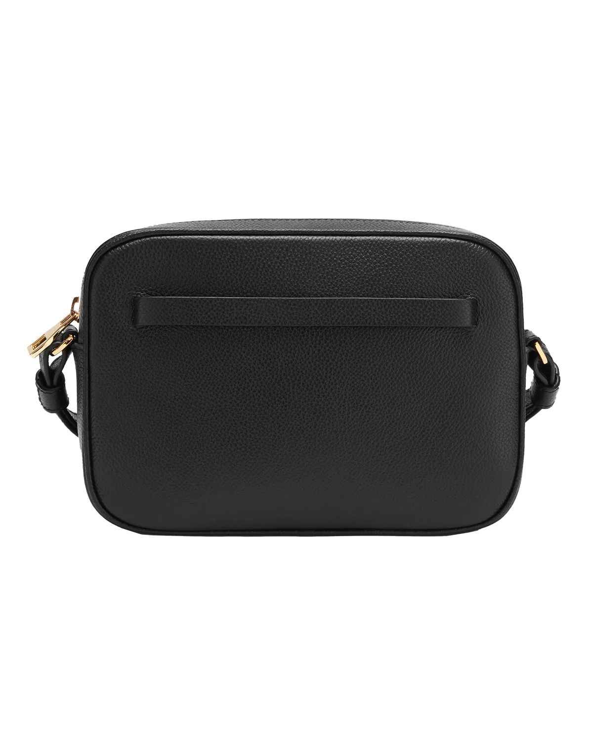 New York Crossbody (Black Small Grain)